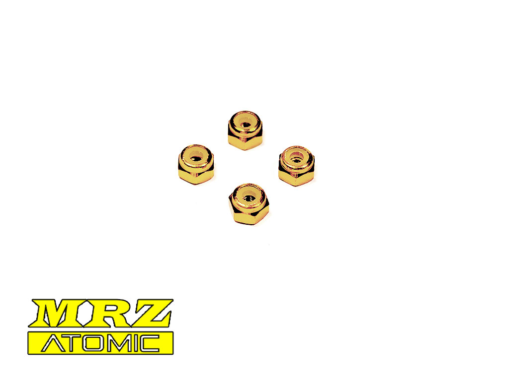 2mm Alu. Hex. Lock Nut - Pro Ver. (Gold)