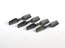 Carbon Fiber Polymer Tail Blade (4 pcs Black)- Trex 150