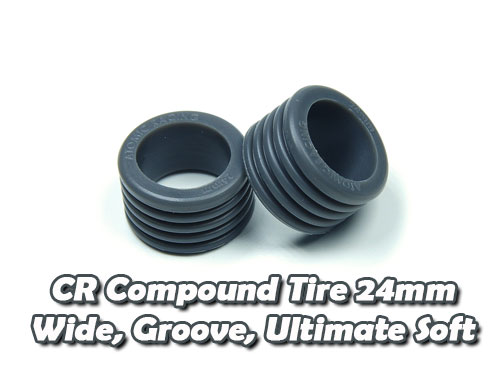 CR Compound Tire 24mm, Wide, Groove, Ultimate Soft