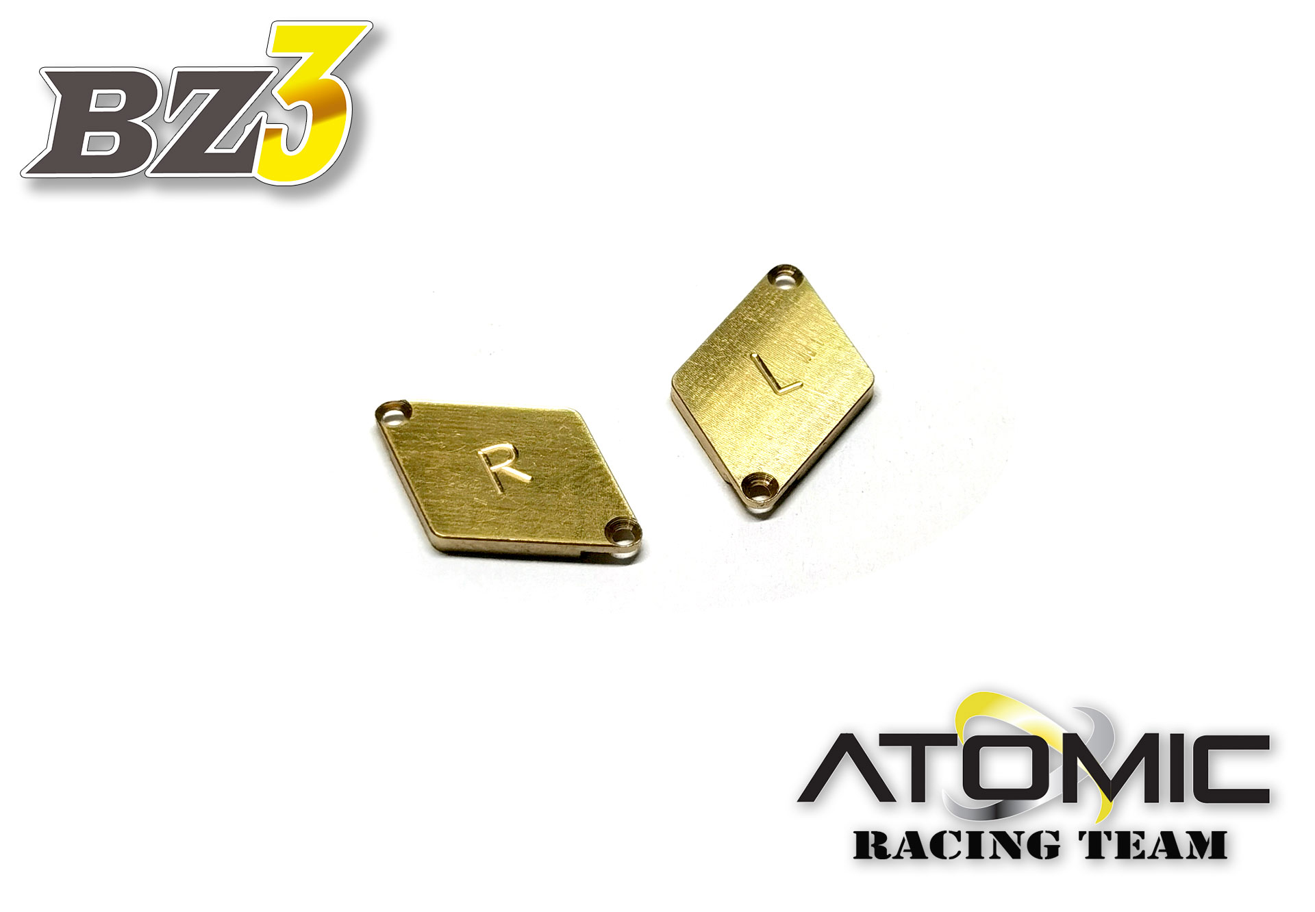 BZ3 Brass 1.5g Weight for Alu. Chassis (1 pair) - Click Image to Close