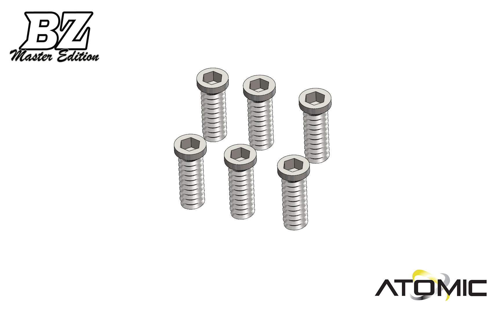 BZM KM2 x 6 (Small Flat Head) 6 pcs