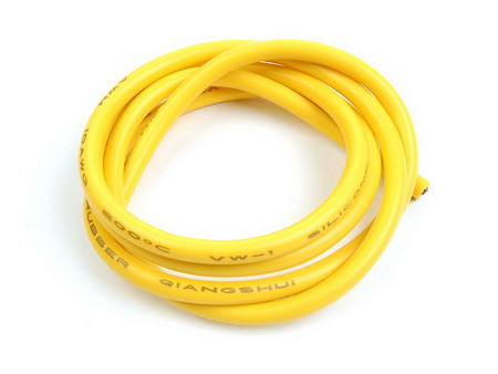 10GA Silicone Wire (Yellow 1 Meter)