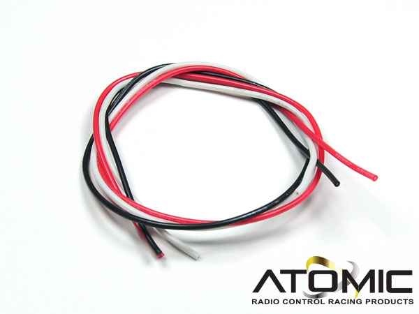 20 AWG Silicon Wire (Red, White, Blue) 1 feet of each