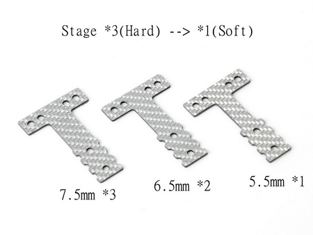 MR-03 RM SSG T Plate Set ( 5.5, 6.5, 7.5mm)