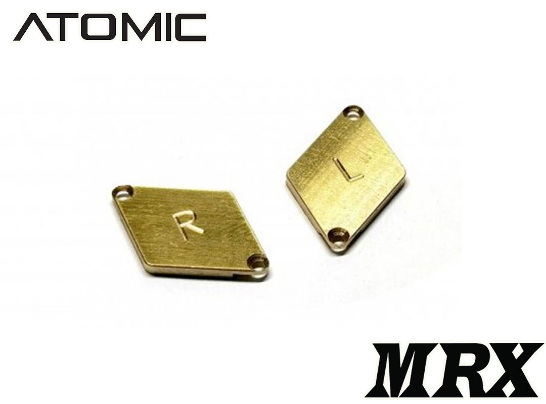 Brass 1.5g Weight for MRX Chassis (1 pair) - Click Image to Close