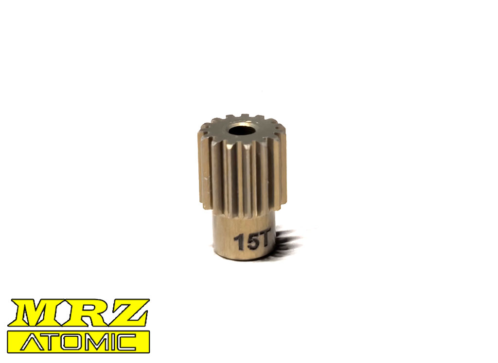 Hard Coated 64DP Pinion 15T (MRZ) - Click Image to Close