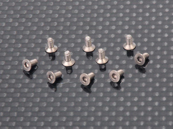 Flat Head Tapping Screw 2x4mm (TKM) Titanium 1.5 Hex