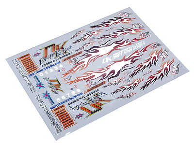 1/10 Drift King Sticker (Red)
