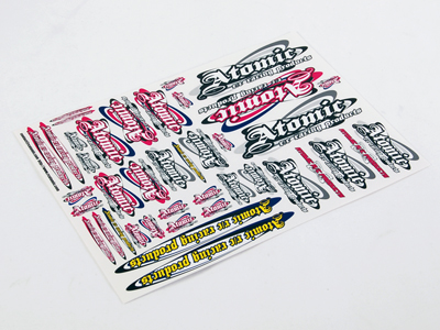 ATOMIC RC Car Sticker