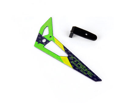 Carbon Tail Fin (Green) - Blade 130X