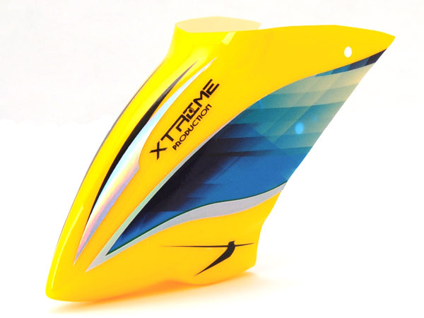 Pre-Painted Canopy (Type B) MCPX -YELLOW (w/ Tail Fin Sticker)