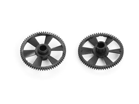 Main Gear (Black Delrin) (MSR, MSRX, MCPX, MCPXBL) -2 pcs