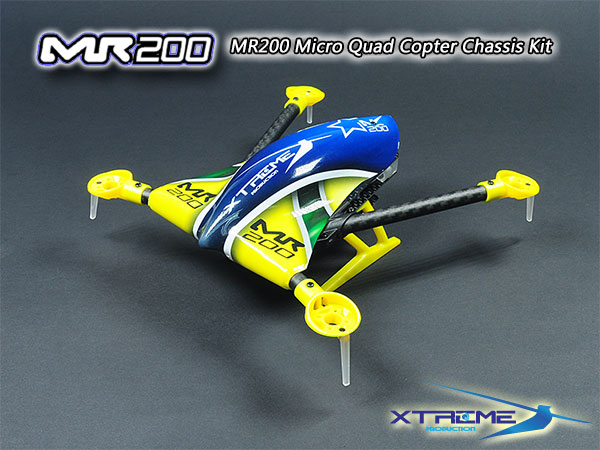 MR200 Micro Quad Copter Chassis Kit (Yellow Canopy)