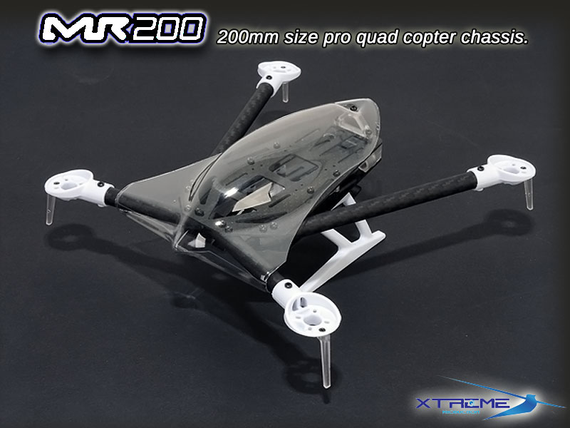 MR200 Micro Quad Copter Chassis Kit (200QX conversion kit) - Click Image to Close