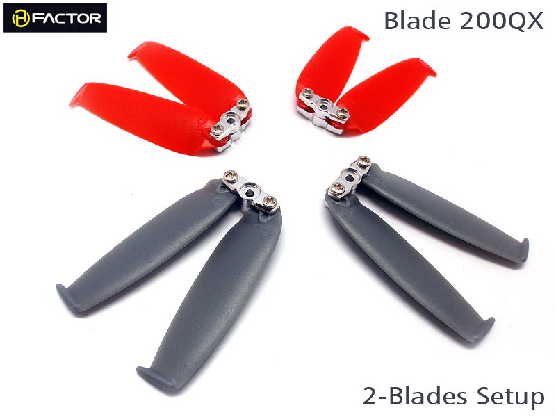 200QX 2-Blades Prop set ( 4 Blade Grips, 12 Blades)[HF200QX02] - Click Image to Close