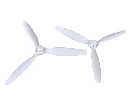 Tri- Blade (1 pair : normal / reverse) White - Blade 350QX - Click Image to Close