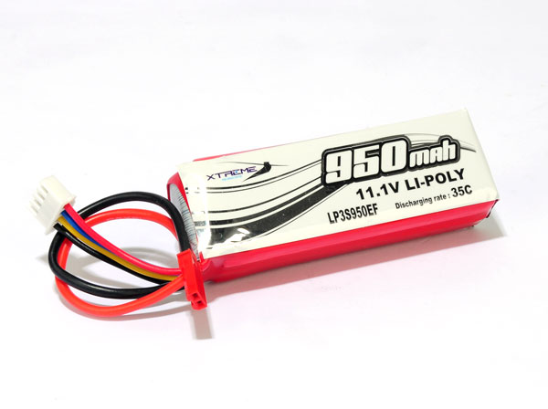 Li-po Battery 11.1v, 950 mAh 35C (Blade 200SRX) - Click Image to Close