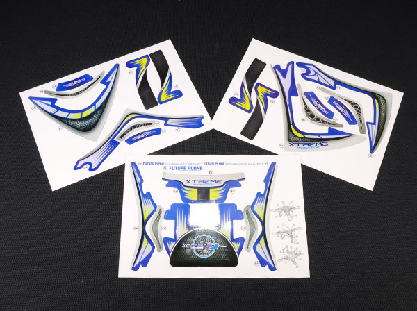 Pre-Cut Body Sticker Set (Blue) - Phantom 2 - Click Image to Close