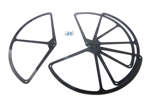 DJI PHANTOM Rotor Guards set Carbon - Click Image to Close