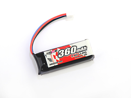 7.4V 2S Lipo Pack (360mAh 35C Discharge) - Click Image to Close