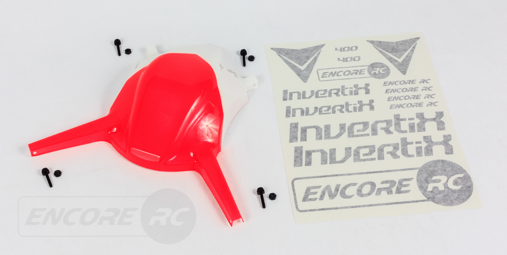 Invertix 400 Pre-Painted Canopy (Red) - Click Image to Close