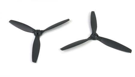 Carbon Fiber Reinforced polymer Tri Blade (1 pair)- 350QX - Click Image to Close