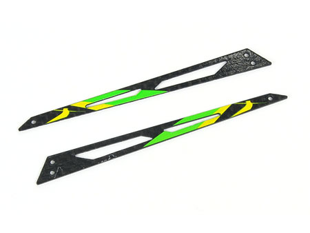 Carbon Tail Boom Support (Green - 2 pcs) - Blade 130X - Click Image to Close