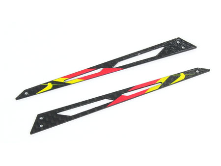 Carbon Tail Boom Support (Red - 2 pcs) - Blade 130X - Click Image to Close