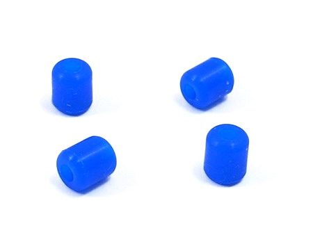 Landing Skid Rubber Nut - Blue (6.5 x 2.5 x 7mm) - Click Image to Close