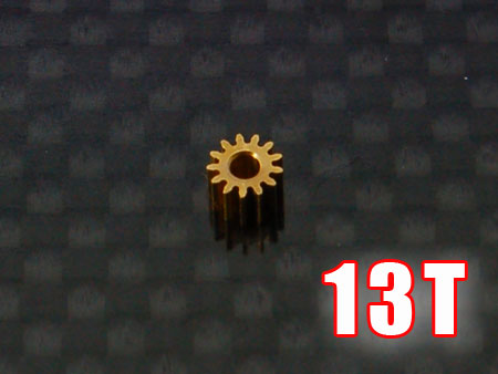 Motor Pinion 13T (1.5mm hole, 0.25M) - Click Image to Close