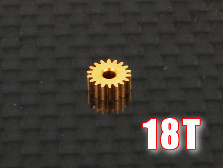Motor Pinion 18T (1.5mm hole, 0.25M) - Click Image to Close