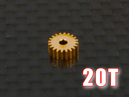 Motor Pinion 20T (1.5mm hole, 0.25M) - Click Image to Close