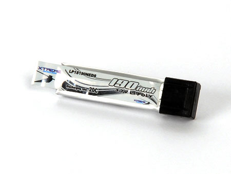 Li-po 3.7v, 190 mAh 30C (Double Ribs for NineEagles Micro) - Click Image to Close