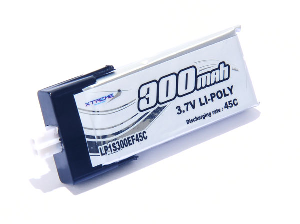 LI-Po 3.7V, 300mAh, 45C - Blade nQX 3D - Click Image to Close