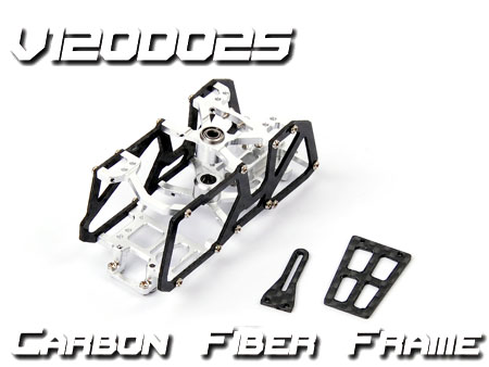 Carbon Fiber Frame w/ Xtreme Skid W46009 (V120D02 , D02S) - Click Image to Close