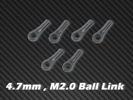 4.7mm , M2.0 Ball Link x6 for HPTB011,012,013, HPAT50004,AT55003 - Click Image to Close
