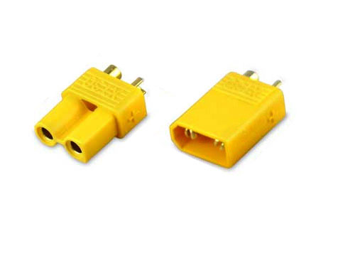 XT30 Male Female Bullet Connectors Plugs For RC Battery - Yellow - Click Image to Close