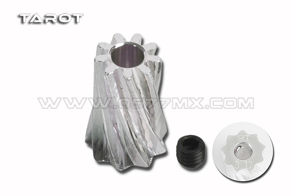450 Motor Pinion Helical Gear 3.17x9T/0.6 - Click Image to Close