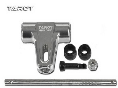 Tarot 450 DFC Metal Main Rotor Housing Set - Silver - Click Image to Close