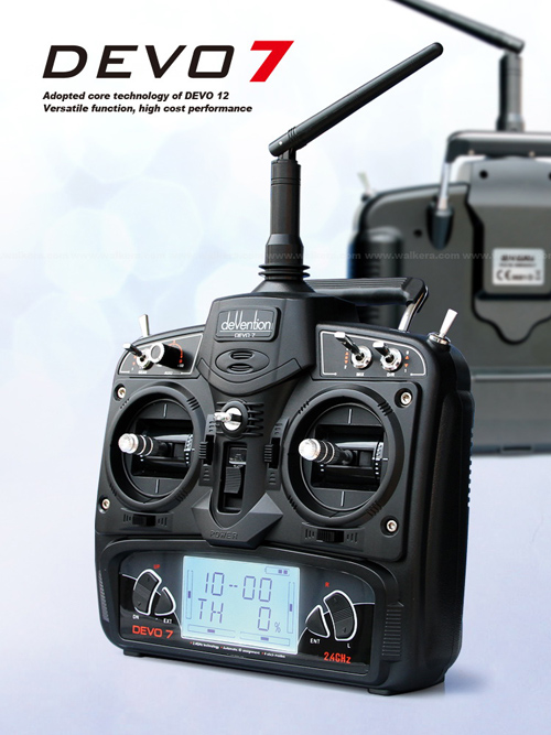 Walkera DEVO-7 2.4Ghz 7CH Transmitter Only - Click Image to Close