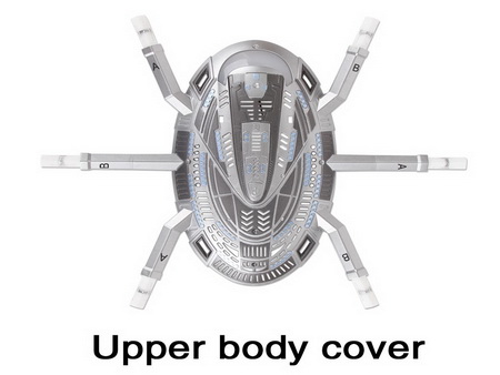 Upper body cover - QR Y100 - Click Image to Close