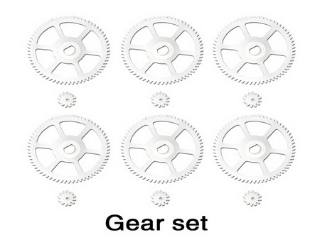 Gear set - QR Y100 - Click Image to Close