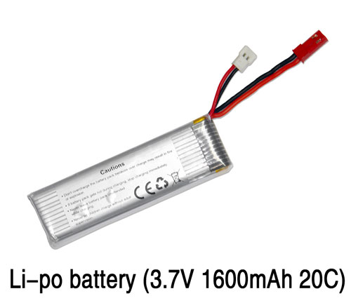 Li-po battery (3.7V 1600mAh 20C) - Click Image to Close