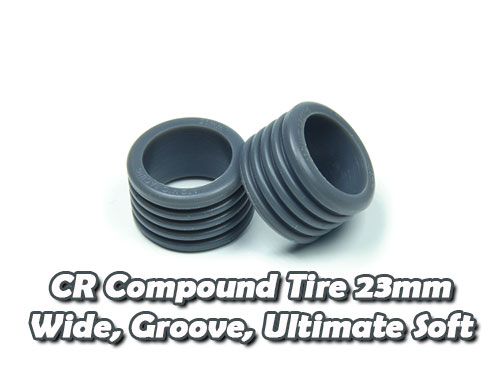 CR Compound Tire 23mm, Wide, Groove, Ultimate Soft