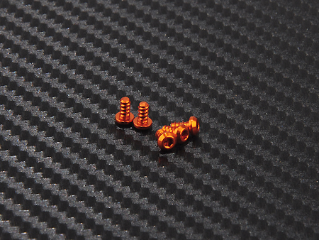Alu. 7075 Button Head Tapping screw 2x4mm PB (Gold)