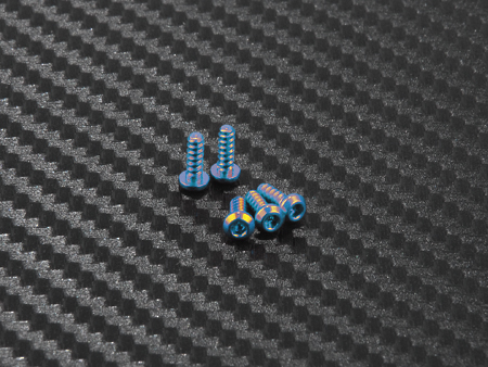 Alu. 7075 Button Head Tapping screw 2x6mm PB (Blue)