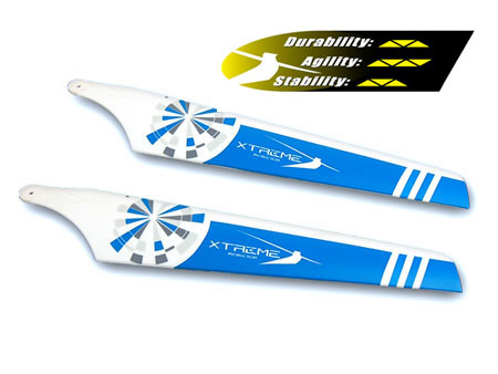 Xtreme Production Esky Big Lama Hard Main Blade-Upper Propeller Set #EBL005-B 