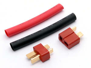 T-plug set (Red, w/ Heat shrink tube)