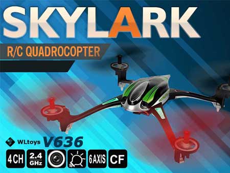 WLtoys Skylark V636 Headless 6 Axis RC Quad