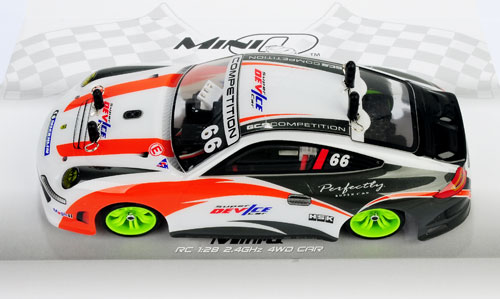 Mini-Q 1:28 2.4G 4WD RTR (Carbon Chassis) Black/Orange